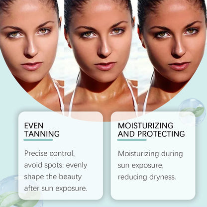 Self Tanning Drops Bronzing Fake Tan Serum Indoor Sunbeds Dark Tanning Accelerator Sunburn Skin Repair Sunless Tanner Drops 30Ml