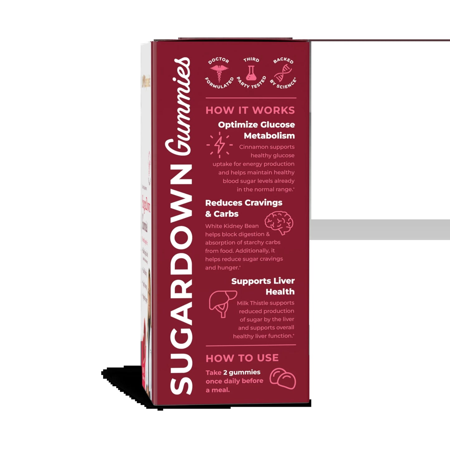 Dr. Stephanie’S Sugardown Gummies - Blood Sugar Gummy with Ceylon Cinnamon - for Appetite & Cravings - 60 Count