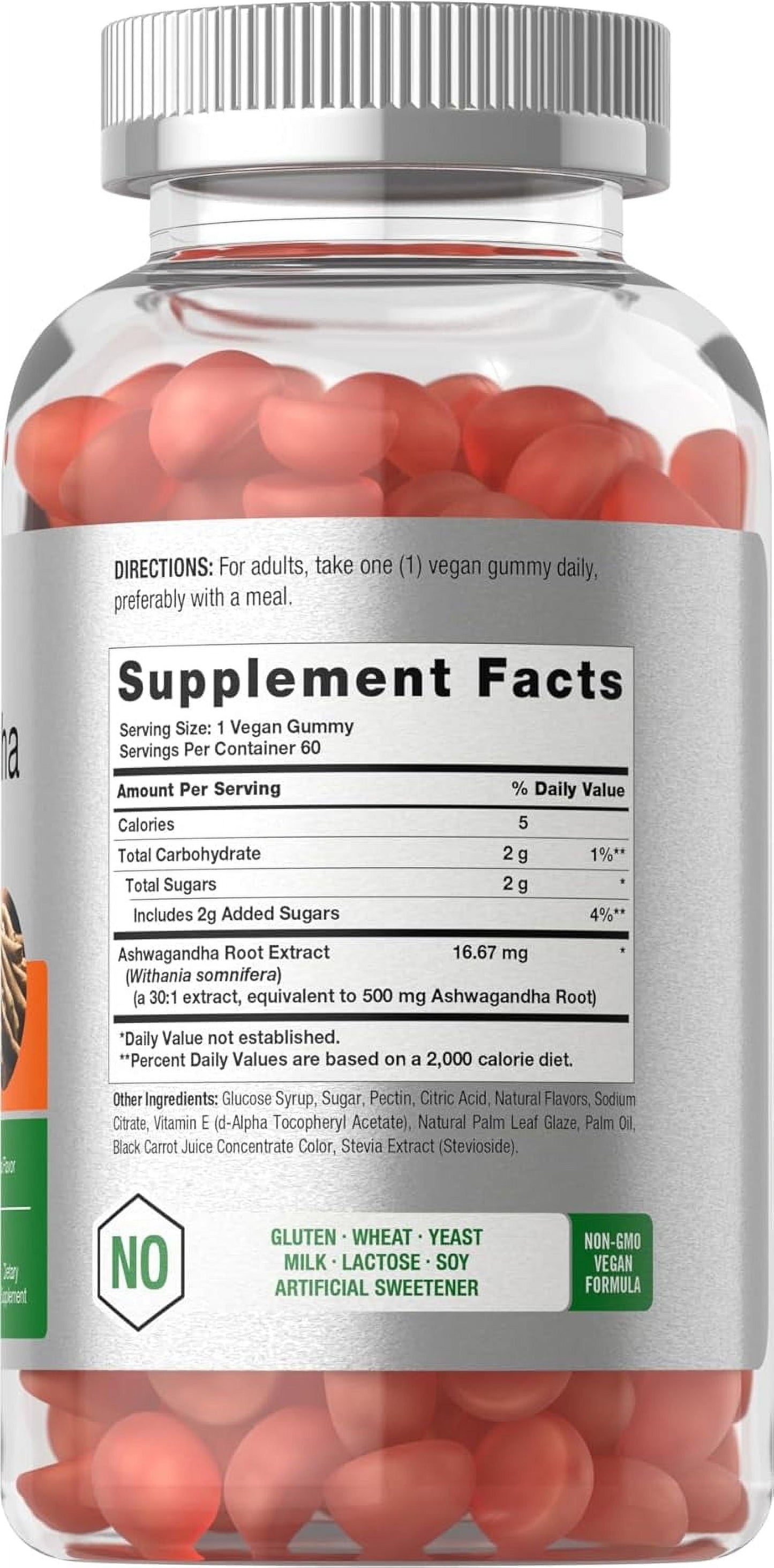 Ashwagandha Gummies | 60 Count | Tropical Flavor for Men and Women | by