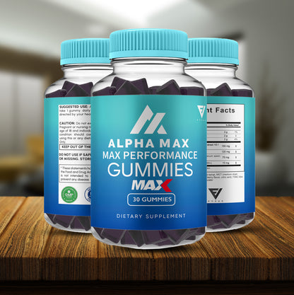 Alpha Max Gummies Alphamax Maximum Strength Formula (1 Month Supply)