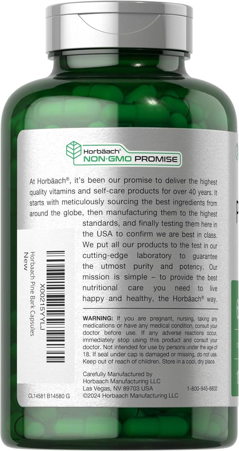 Pine Bark Extract 6000 Mg | 180 Capsules | Max Potency | by