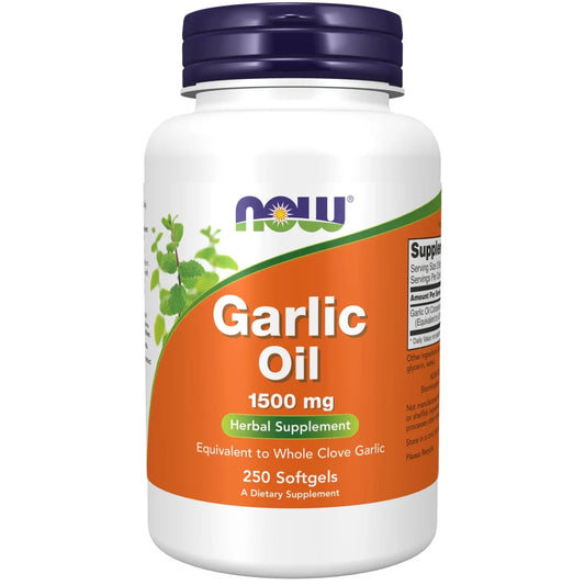 Supplements, Garlic Oil 1500 Mg, Serving Size Equivalent to Whole Clove Garlic, 250 Softgels