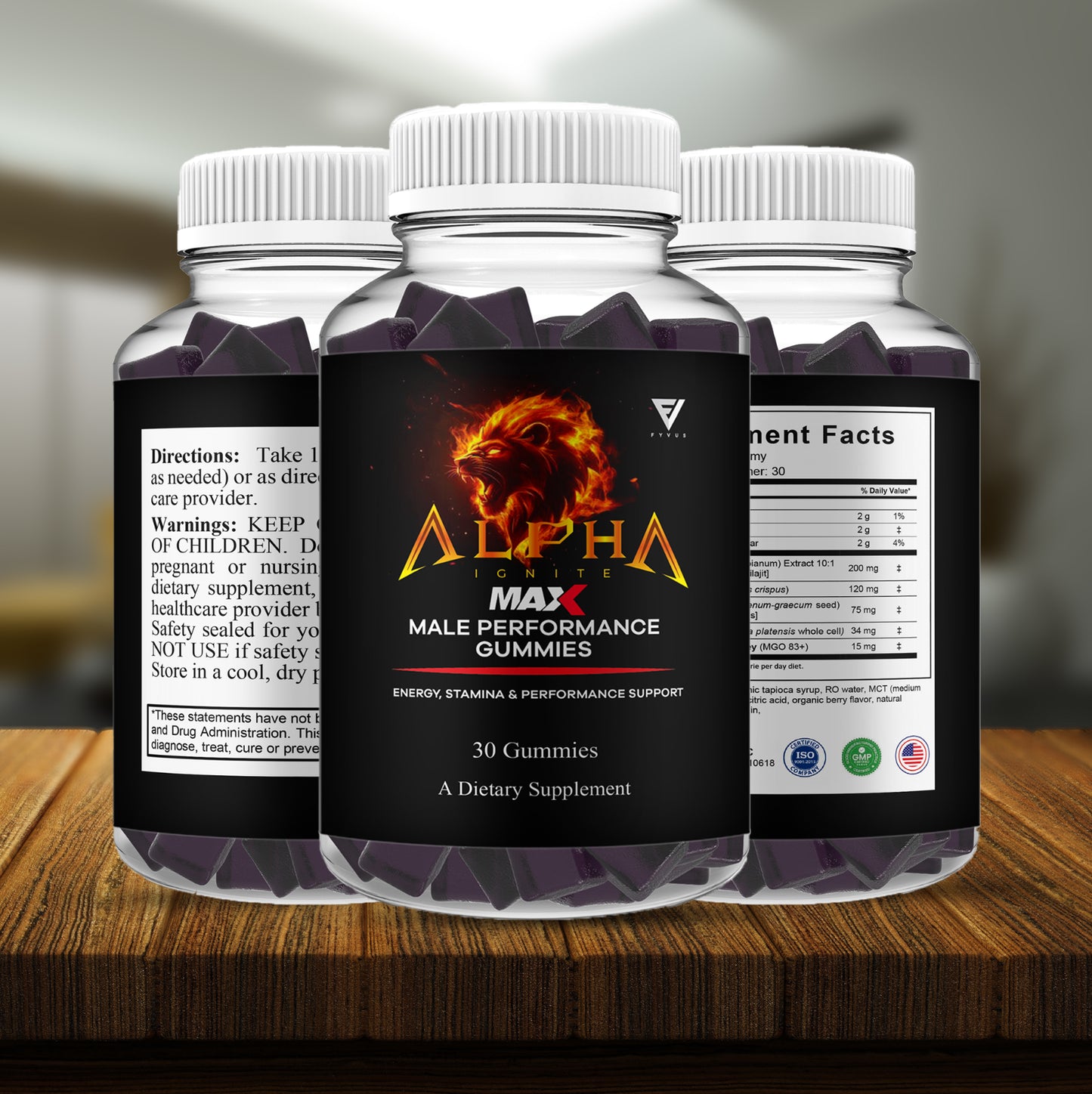 Alpha Ignite Gummies, Alphaignite Maximum Performance (1 Month Supply)