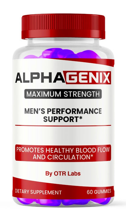 Alpha Genix Gummies, Alphagenix Male Performance Gummies Male Blood Flow 60CT