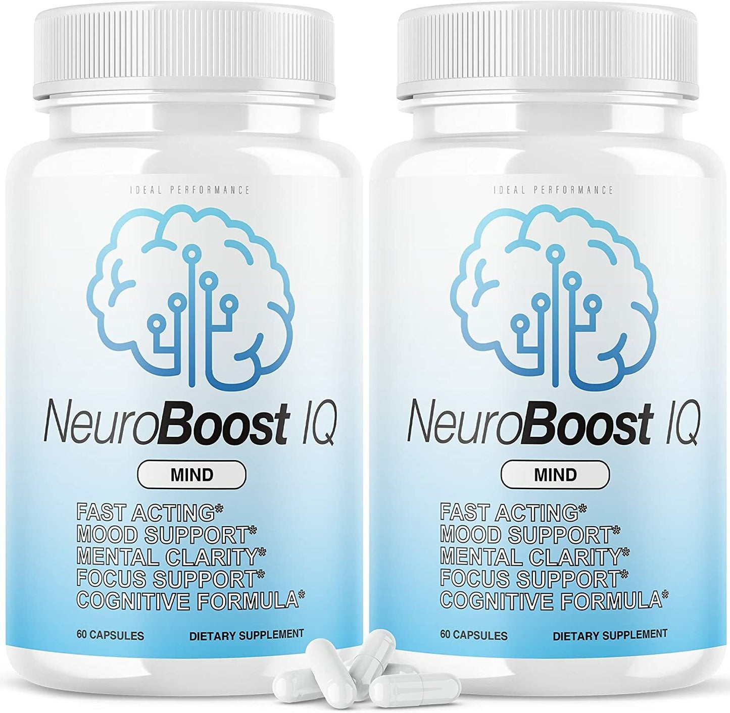 Neuro Boost IQ Supplement Brain Pills Mind Ben Carson Neurobooster (2 Pack)