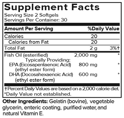Omega 3 Fish Oil - Heart, Brain, & Eye Health
