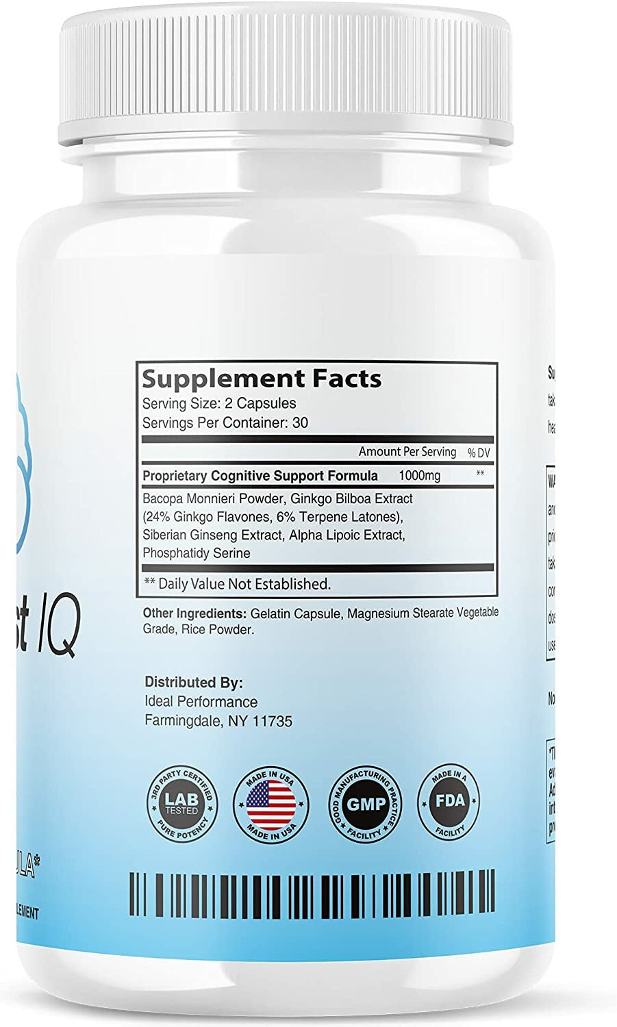 Neuro Boost IQ Supplement Brain Pills Mind Ben Carson Neurobooster (3 Pack)