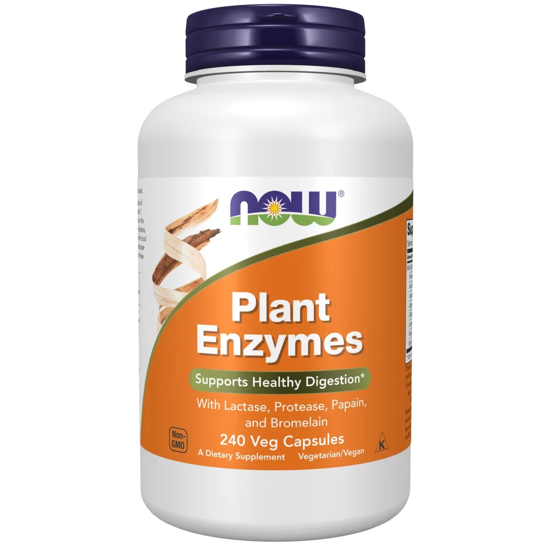 Supplements, Plant Enzymes with Lactase, Protease, Papain and Bromelain, 240 Veg Capsules