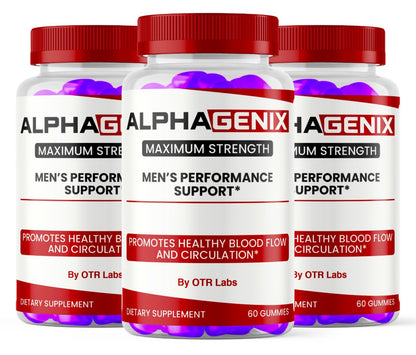 Alpha Genix Gummies, Alphagenix Male Performance Gummies Male Blood Flow 180CT