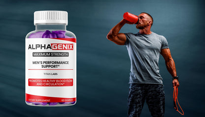 (1 Pack) Alphagenix Male Gums Advanced Support Supplement Alpha Genix 60 Gummies