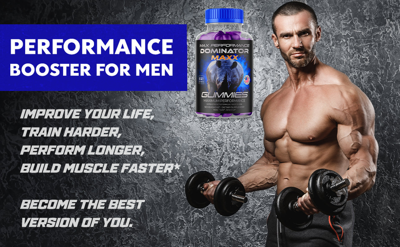 Dominator Maxx Gummies for Men, Advanced Performance Supplement 180 Gummies