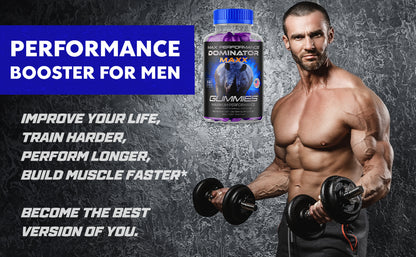 Dominator Maxx Gummies for Men, Advanced Performance Supplement 180 Gummies