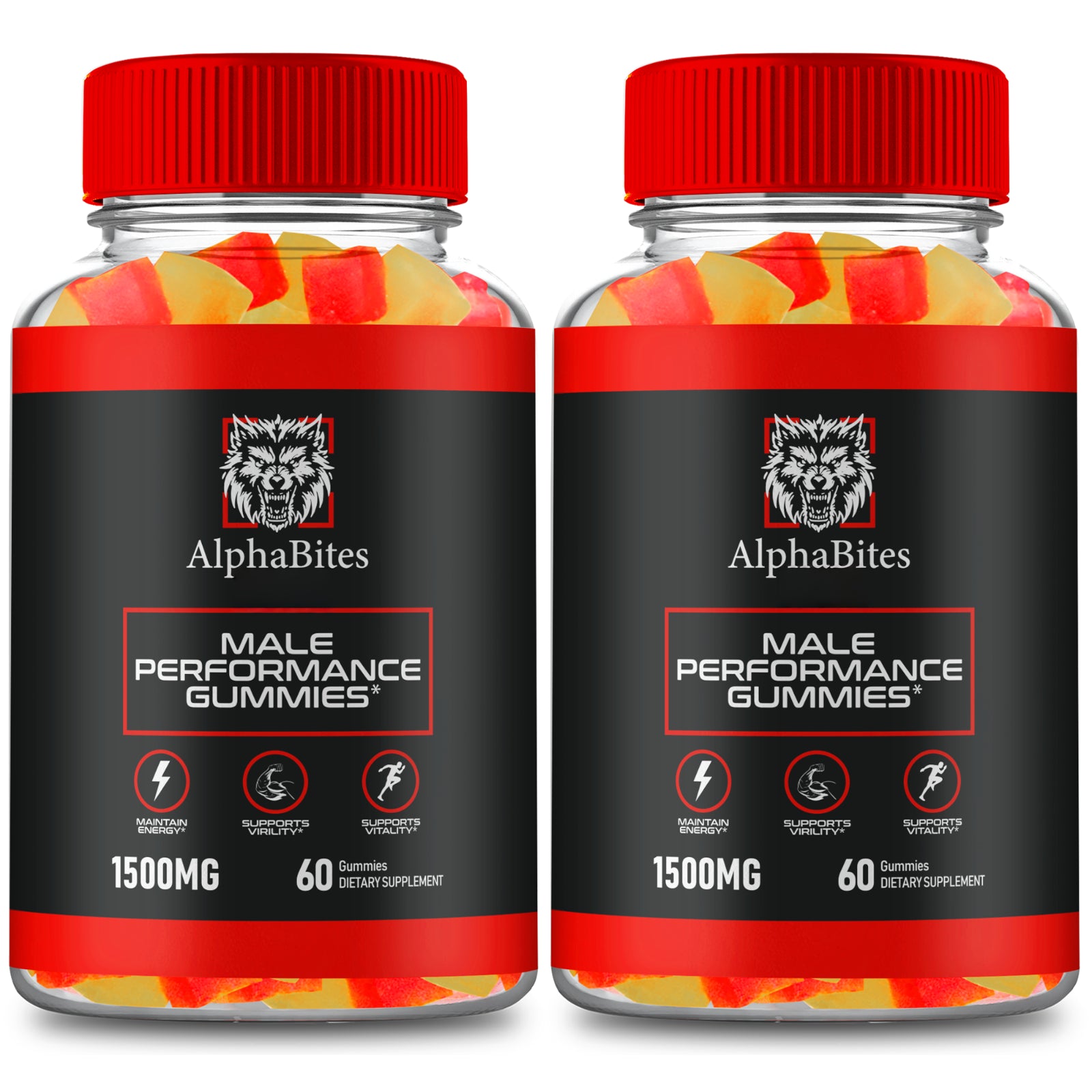 (2 Pack) Alphabites Advanced Men Health Gummies, Alpha Bites Gummy (120 Gummies)