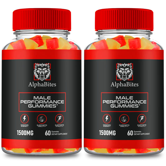 (2 Pack) Alphabites Advanced Men Health Gummies, Alpha Bites Gummy (120 Gummies)