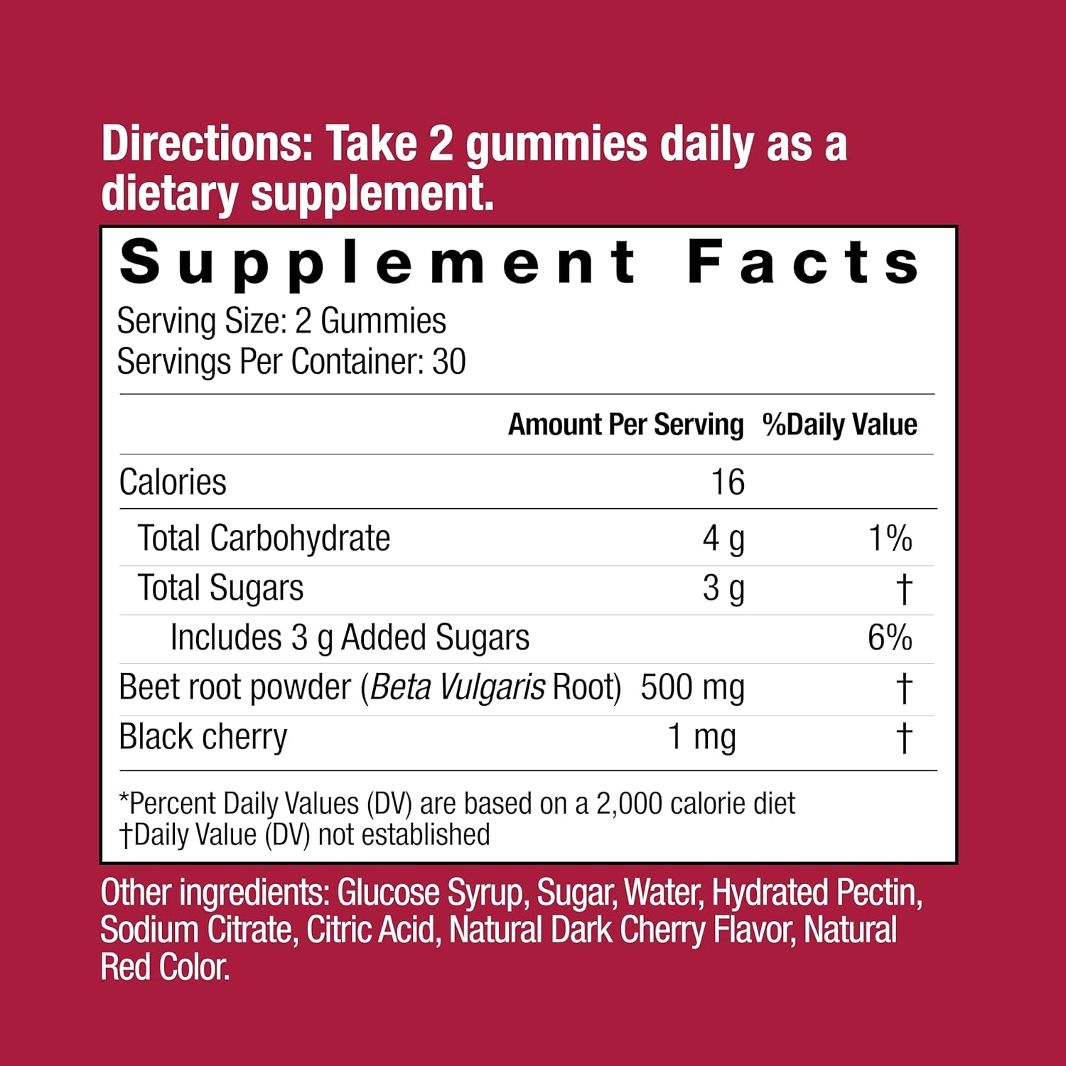 Bountiful Beets Gummies, Circulation Superfood, Promotes Energy and Endurance, Nitric Oxide Booster, 30 Servings, White, 60 Count