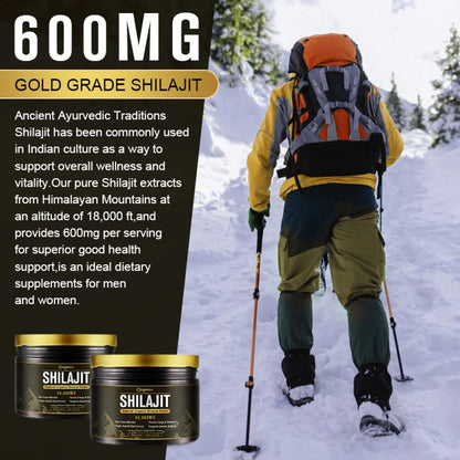 60,000MG Original Siberian Pure Shilajit, Support Metabolism & Immune System - 100 Serving / 60G