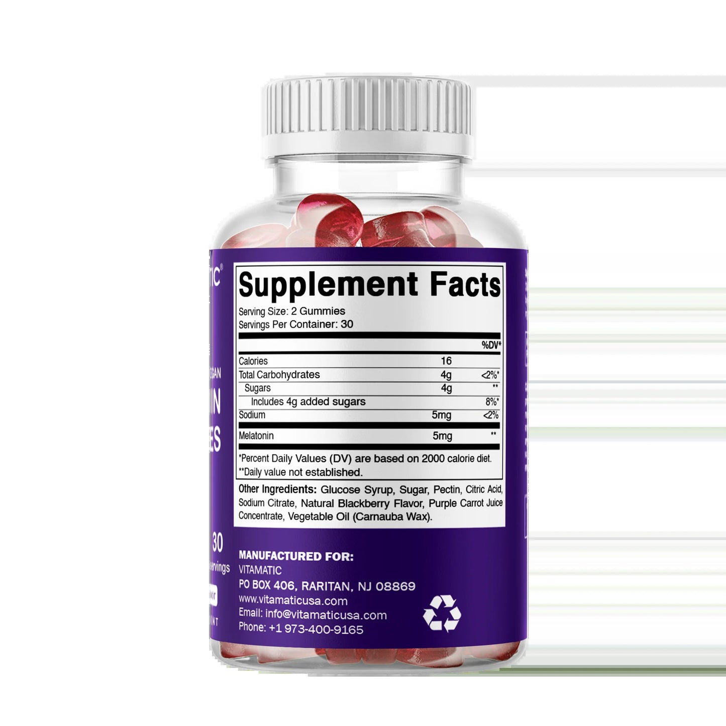 2 Pack  Melatonin Gummies for Kids & Adults - (2.5Mg 5Mg & 10Mg Doses) - 60 Vegan Gummies - Natural Sleep Aid Supplement (Total 120 Gummies)