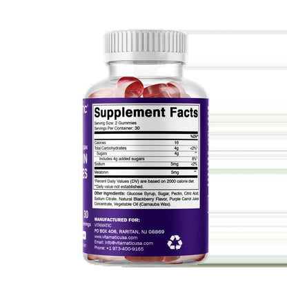 2 Pack  Melatonin Gummies for Kids & Adults - (2.5Mg 5Mg & 10Mg Doses) - 60 Vegan Gummies - Natural Sleep Aid Supplement (Total 120 Gummies)