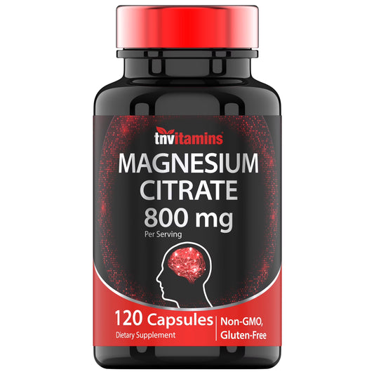 Magnesium Citrate 800Mg - Highly Absorbable, 120 Capsules