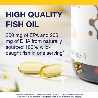 Omegagenics EPA-DHA 500 - High Potency - Supports Cardiovascular Health* - Fish Oil EPA DHA - Purity & Quality Tested - Non-Gmo & Gluten-Free - 240 Count